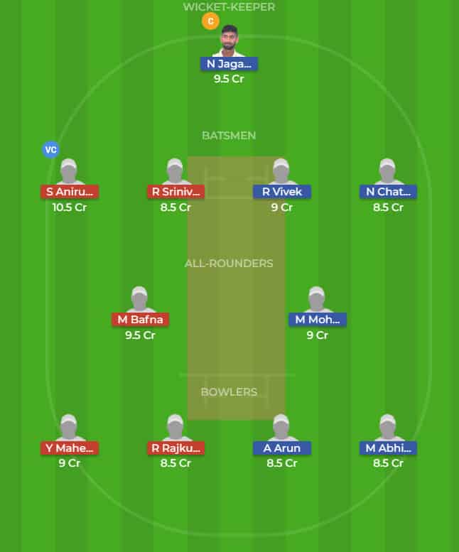 DIN vs KAR Dream11 Team