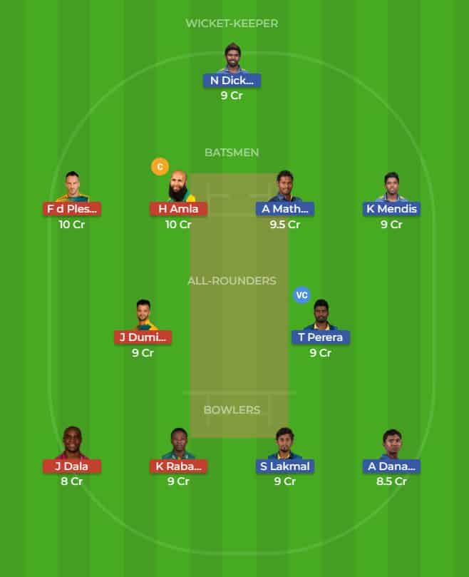 SL vs SA Dream11 Team (2)