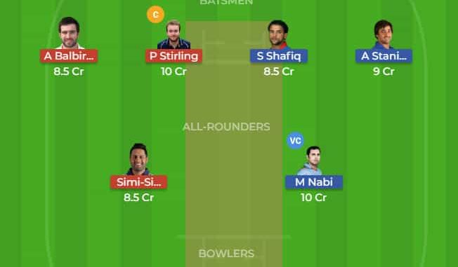 AFGH vs IRE Dream11 Team