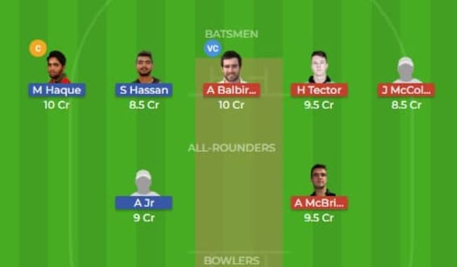 BN-A vs IR-A Dream11 Team