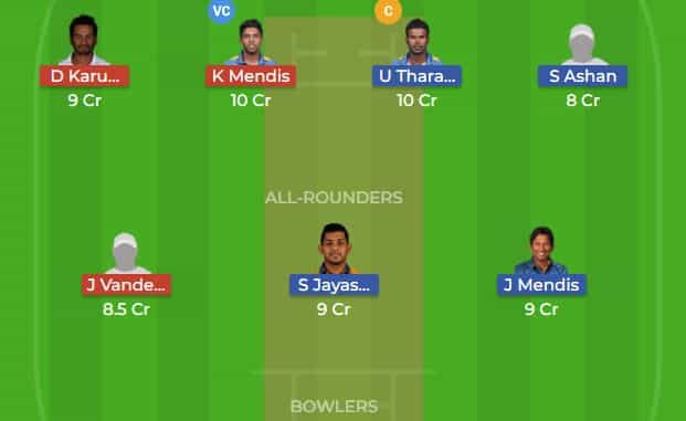 COL vs GAL Dream11 Team