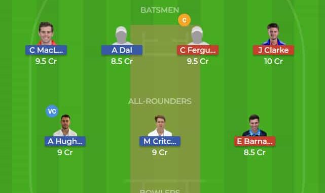 DER vs WOR Dream11 Team