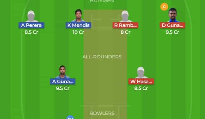 GAL vs DAM Dream11 Team