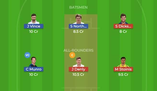 HAM vs KET Dream11 Team