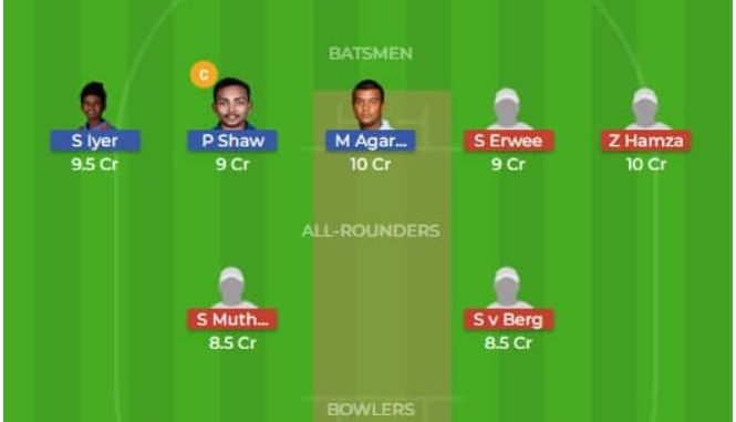 IN-A vs SA-A Dream11 Team 2