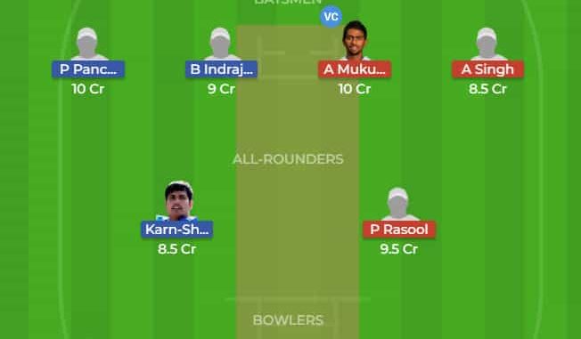 IN-G vs IN-R Dream11 Team