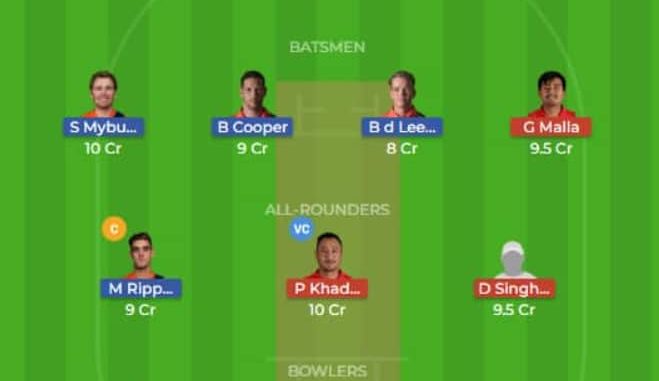 NED vs NEP Dream11 Team