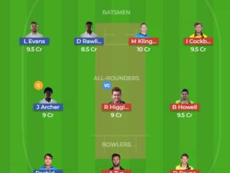 SUS vs GLO Dream11 Team