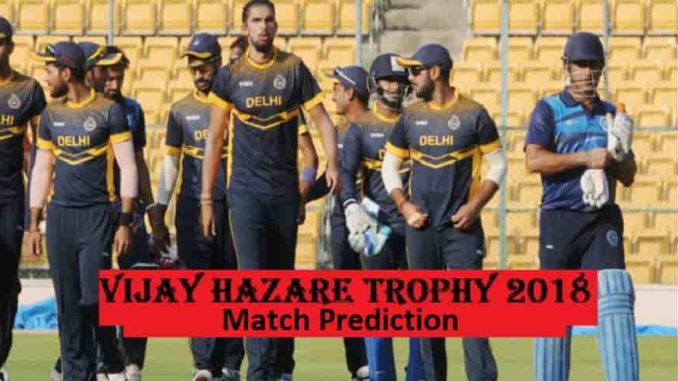 Vijay Hazare Trophy Match Prediction