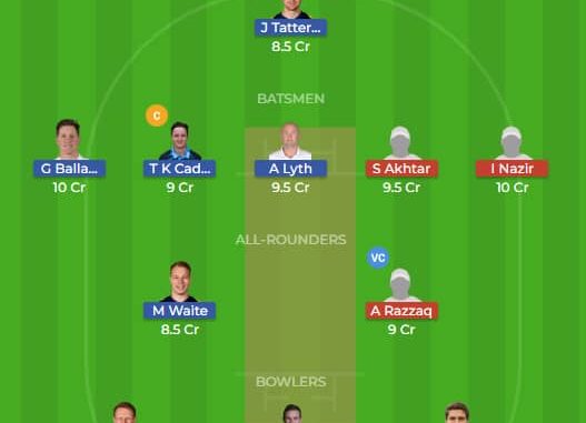 YOR vs LAH Dream11 Team 2