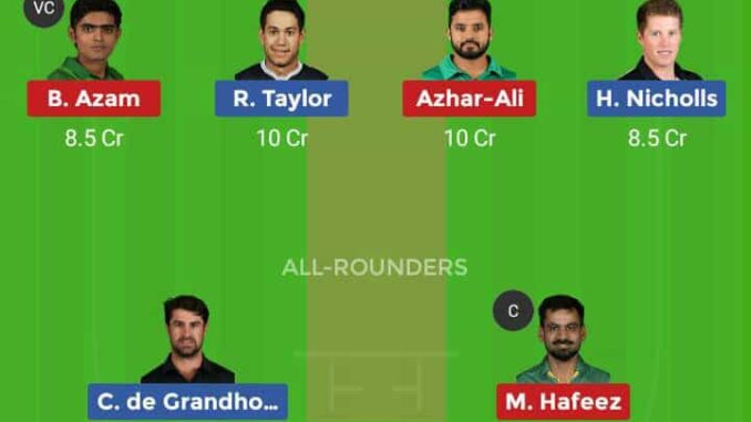 NZ vs PAK Dream11 Team